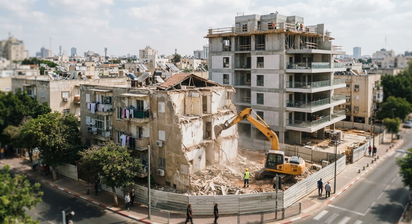 מותג עירוני נבחרה לפרויקט פינוי-בינוי בראשל"צ: תהרוס 29 דירות, תבנה 81